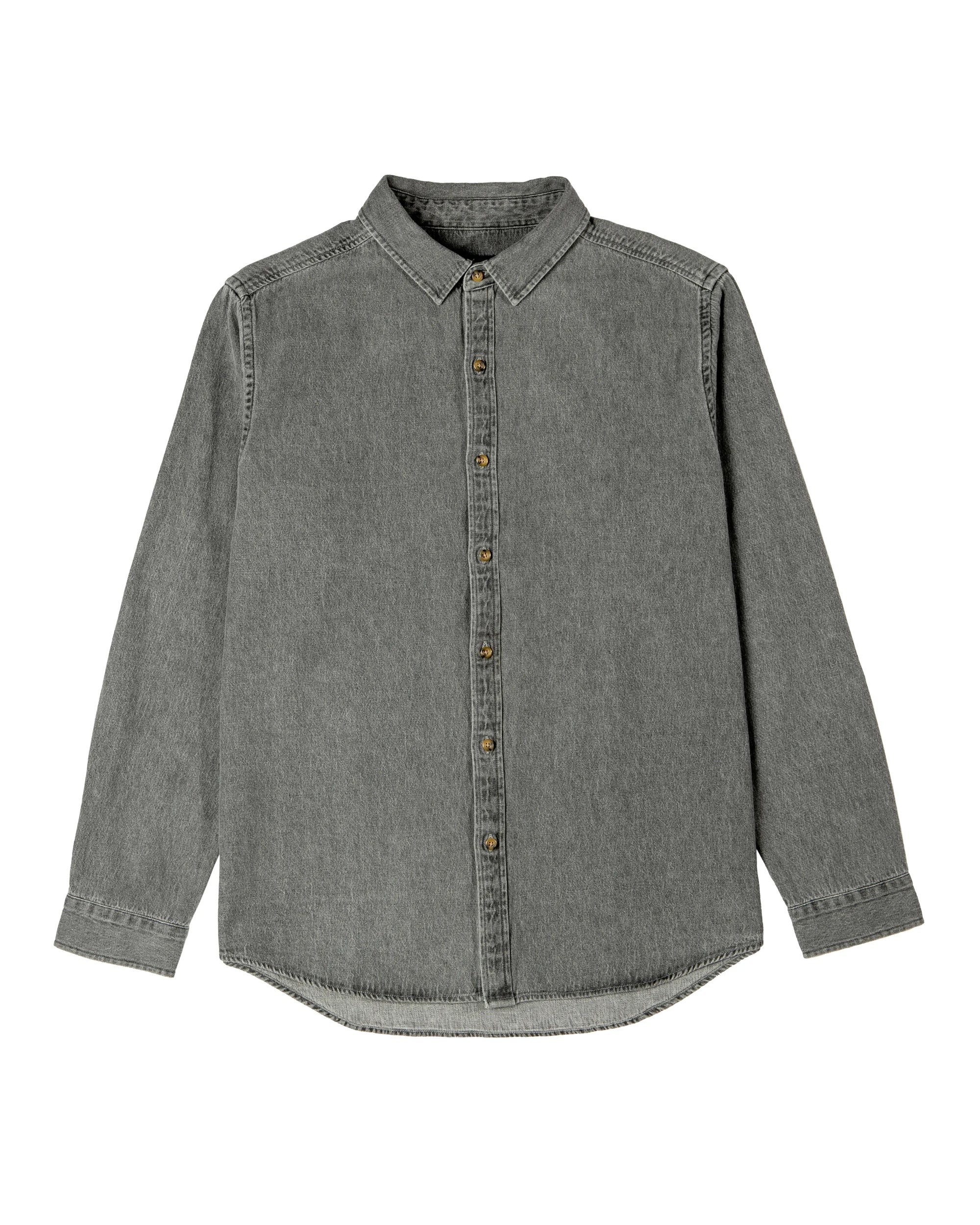 Camisa manga larga Denim gris - Algodón orgánico - Frøens