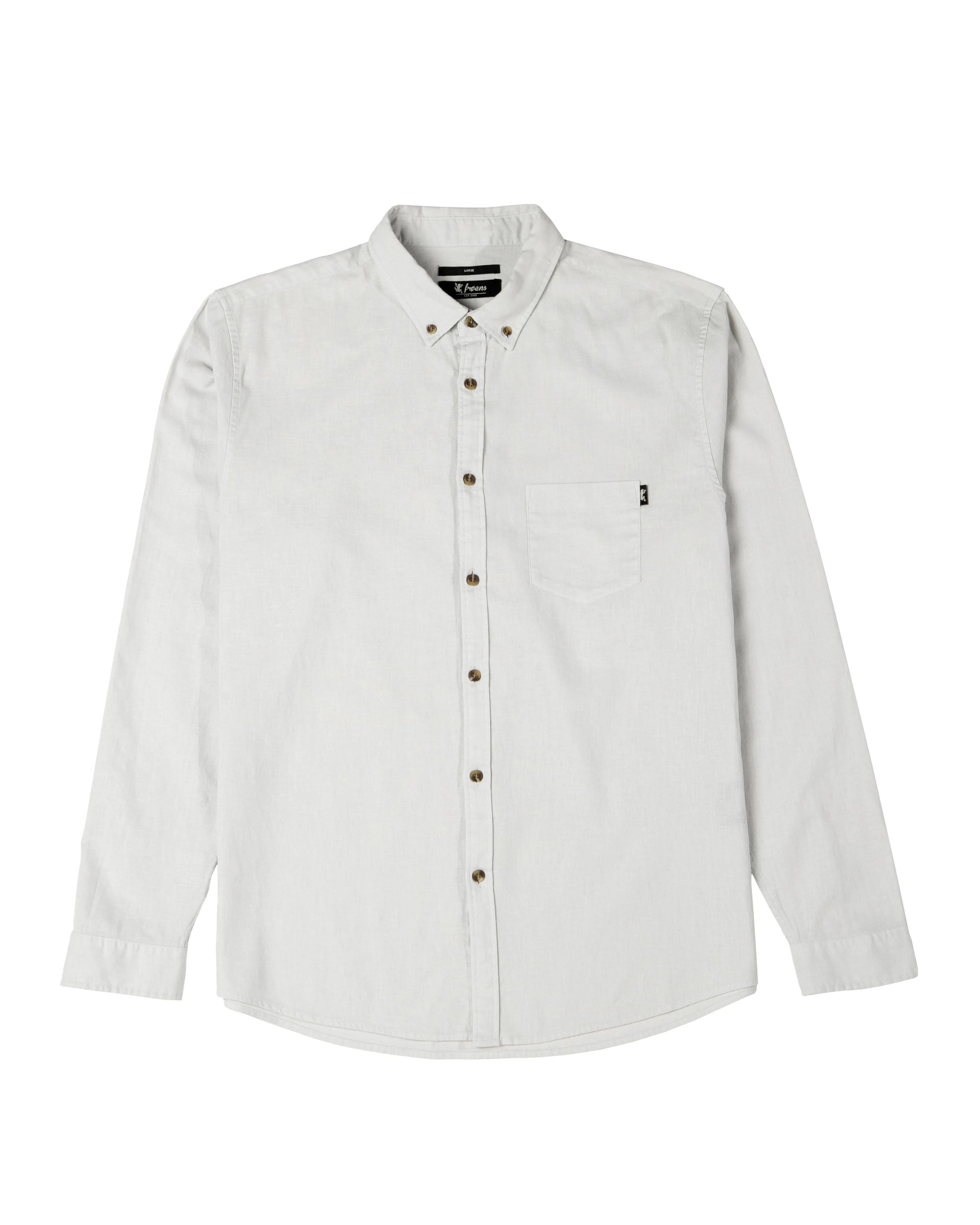 Camisa manga larga hombre Lino hielo - Algodón orgánico + lino - Frøens