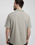 Camisa manga corta Manly taupe