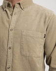 Camisa manga larga Corduroy olivo - Algodón orgánico