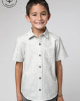 Camisa manga corta kids Hoja gris - Algodón orgánico.