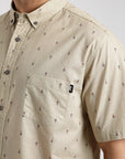 Camisa manga corta Ikat tierra - Algodón orgánico