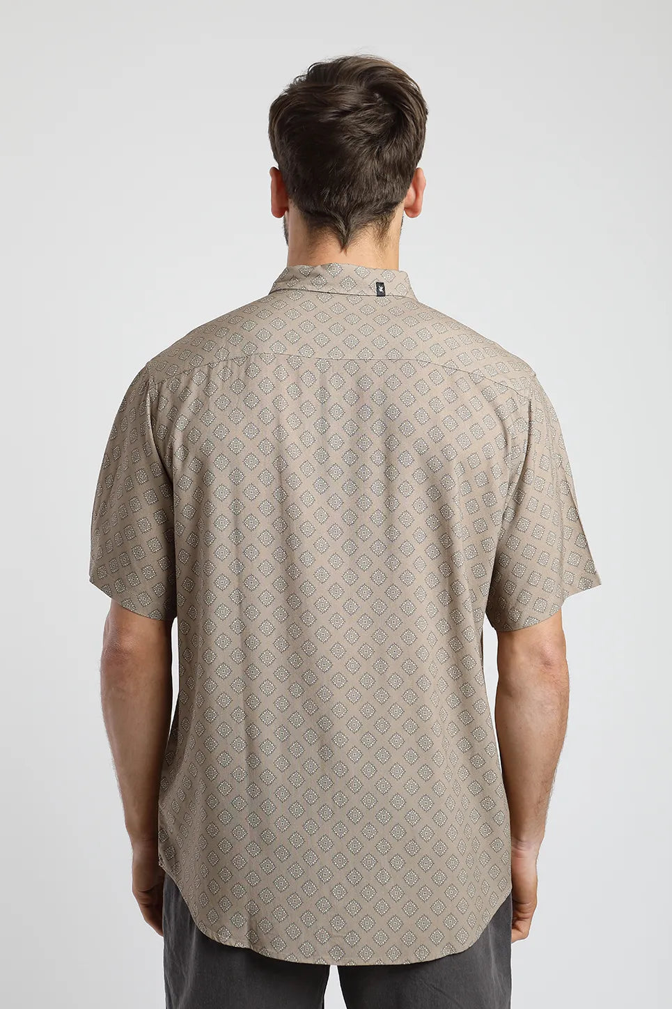 Camisa manga corta Tile Camel