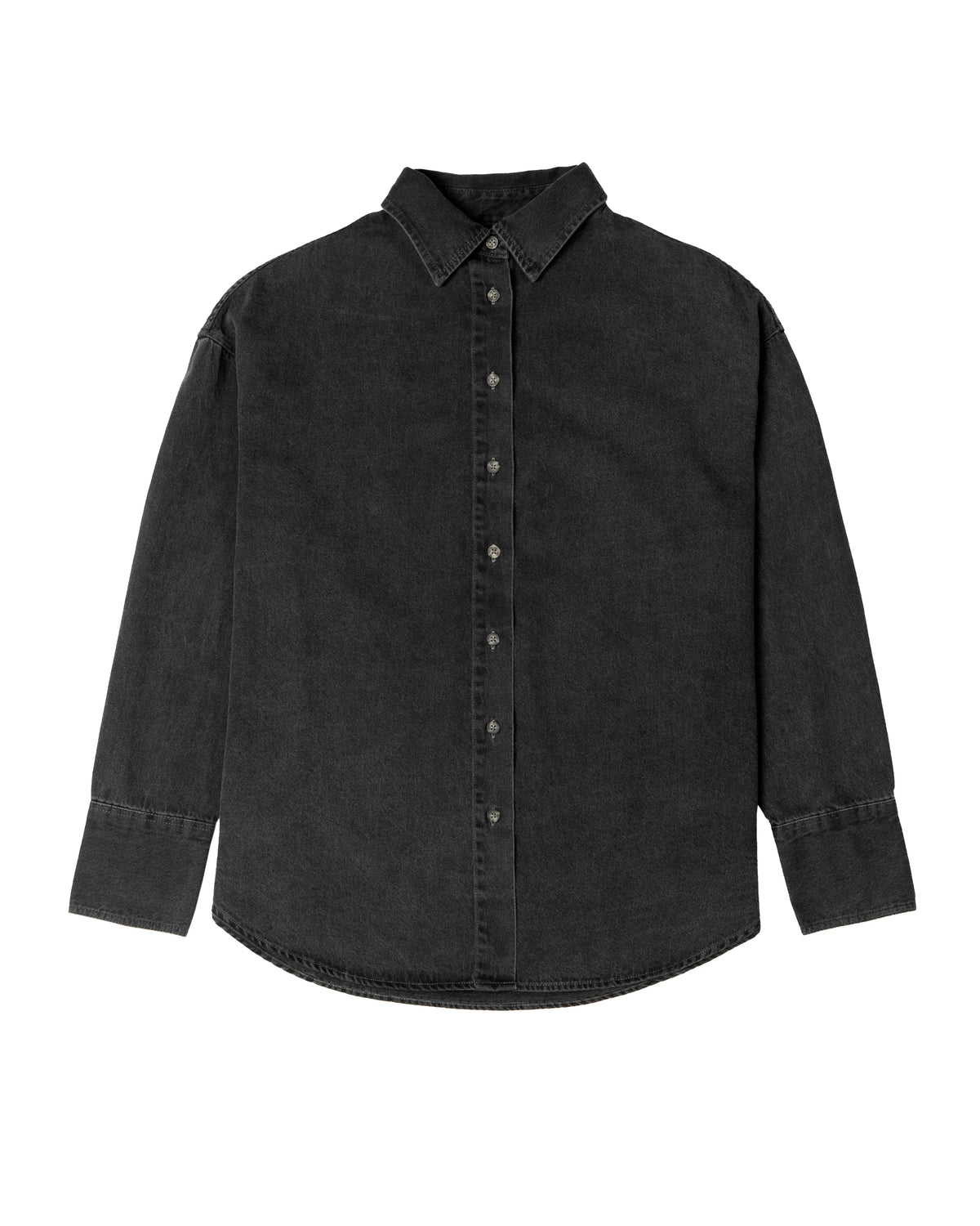 Blusa manga larga denim grafito - Algodón orgánico - Frøens