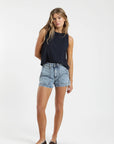 Blusa Caulle azul - Lino