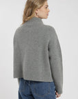 Chaleco mujer Ana gris melange - Lana