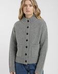 Chaleco mujer Ana gris melange - Lana