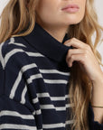 Chaleco mujer Camelia stripes azul