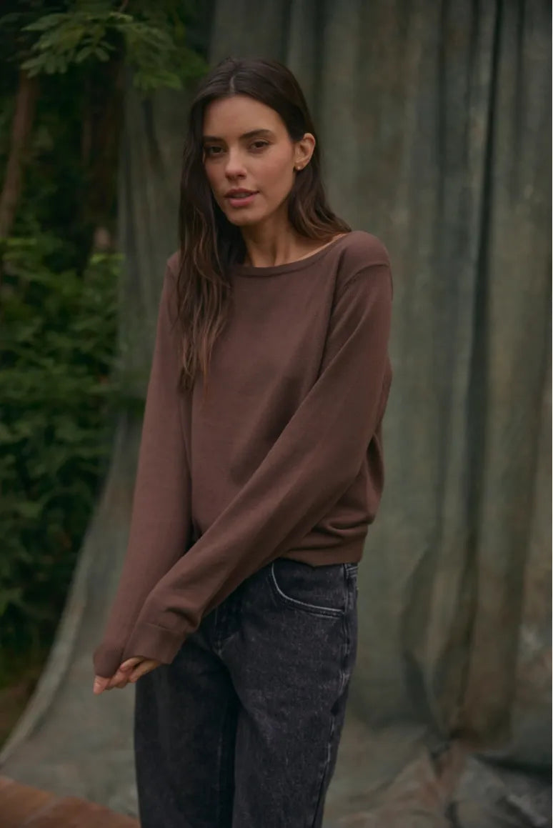 Chaleco mujer nina café - XS