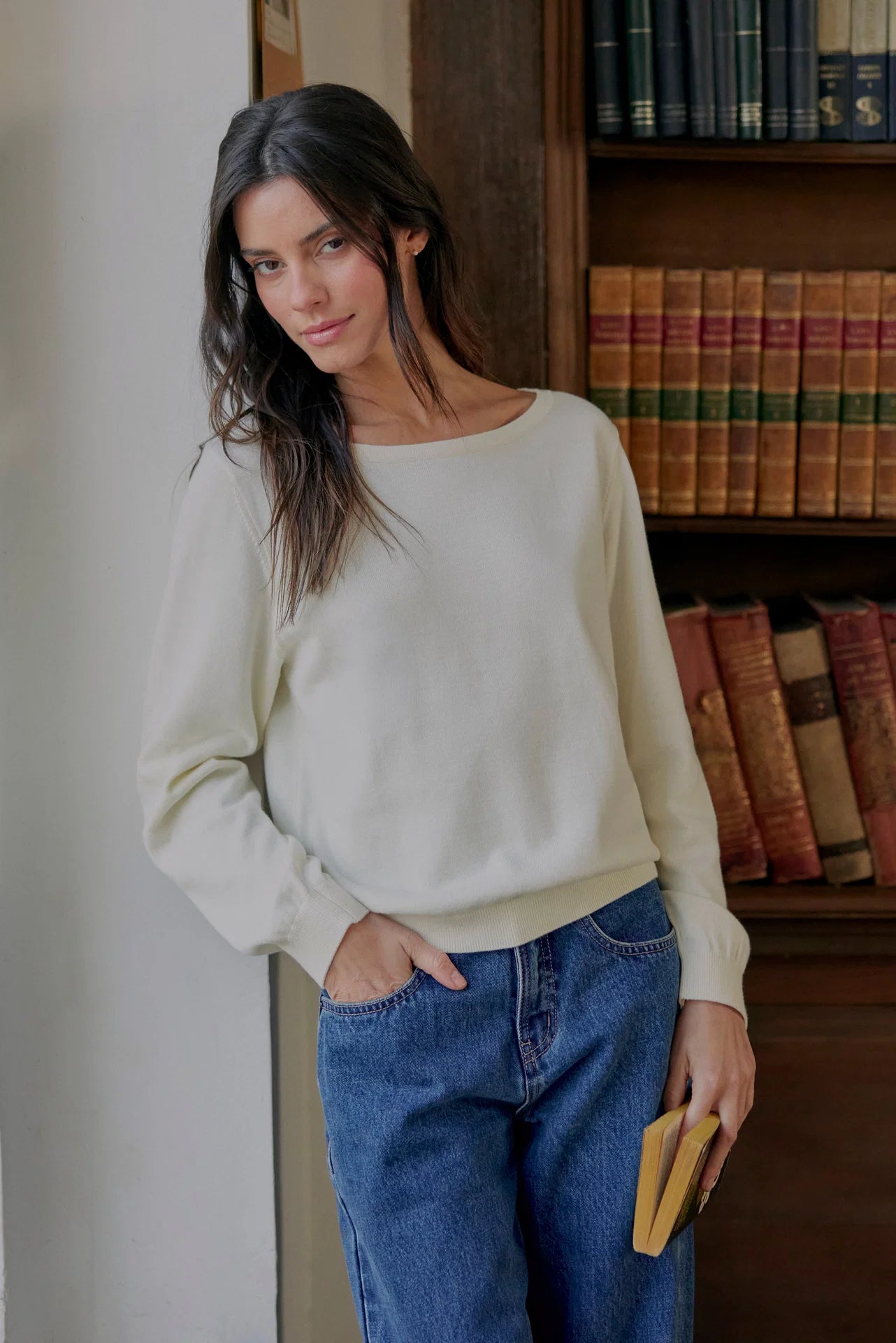 Chaleco mujer nina blanco