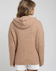 Chaleco mujer Hoodie camel