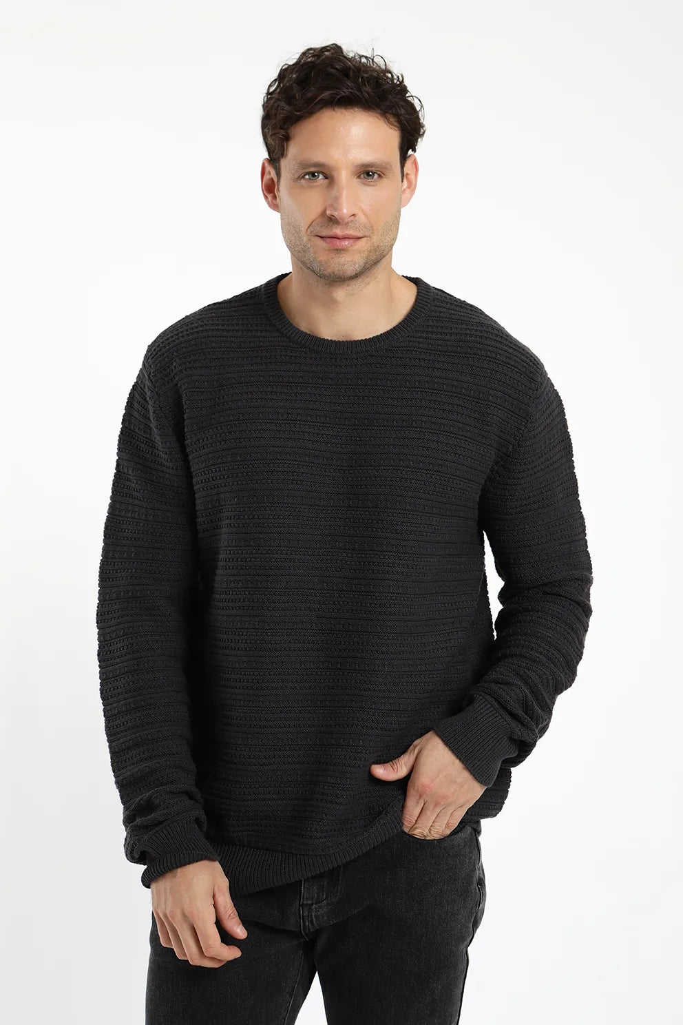 Chaleco hombre arena gris