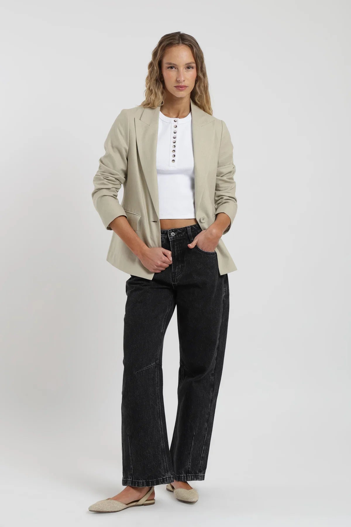 Blazer mujer Alondra beige Froens
