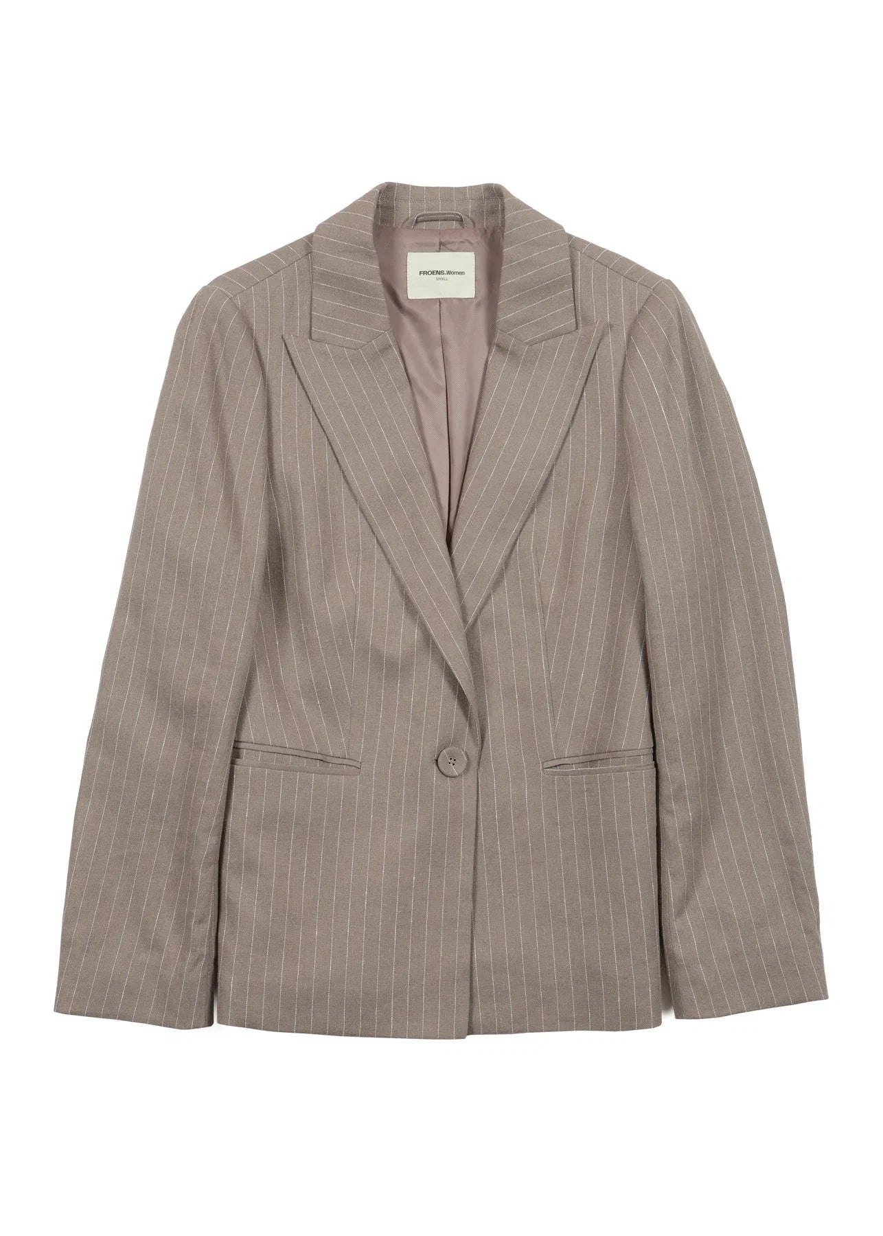 Blazer mujer Alondra rayas café Froens