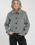 Chaqueta lana mujer Vera gris - Lana