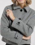 Chaqueta lana mujer Vera gris - Lana