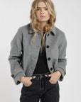 Chaqueta lana mujer Vera gris - Lana