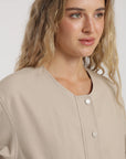 Chaqueta mujer bianca beige Froens
