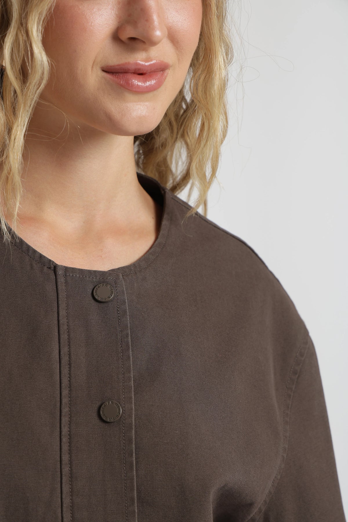 Chaqueta mujer bianca café Froens