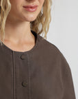 Chaqueta mujer bianca café Froens