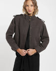Chaqueta mujer Bomber café Froens