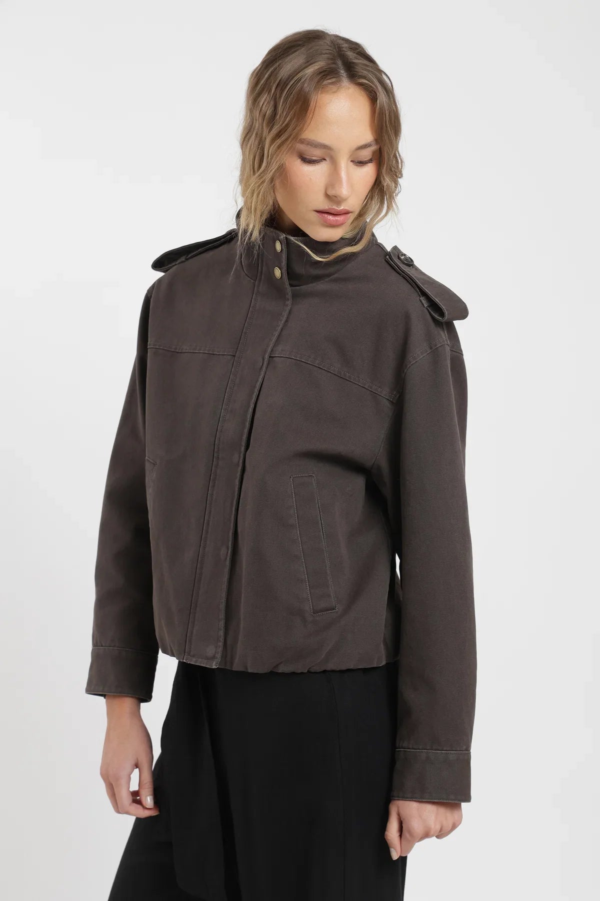 Chaqueta mujer Bomber café Froens