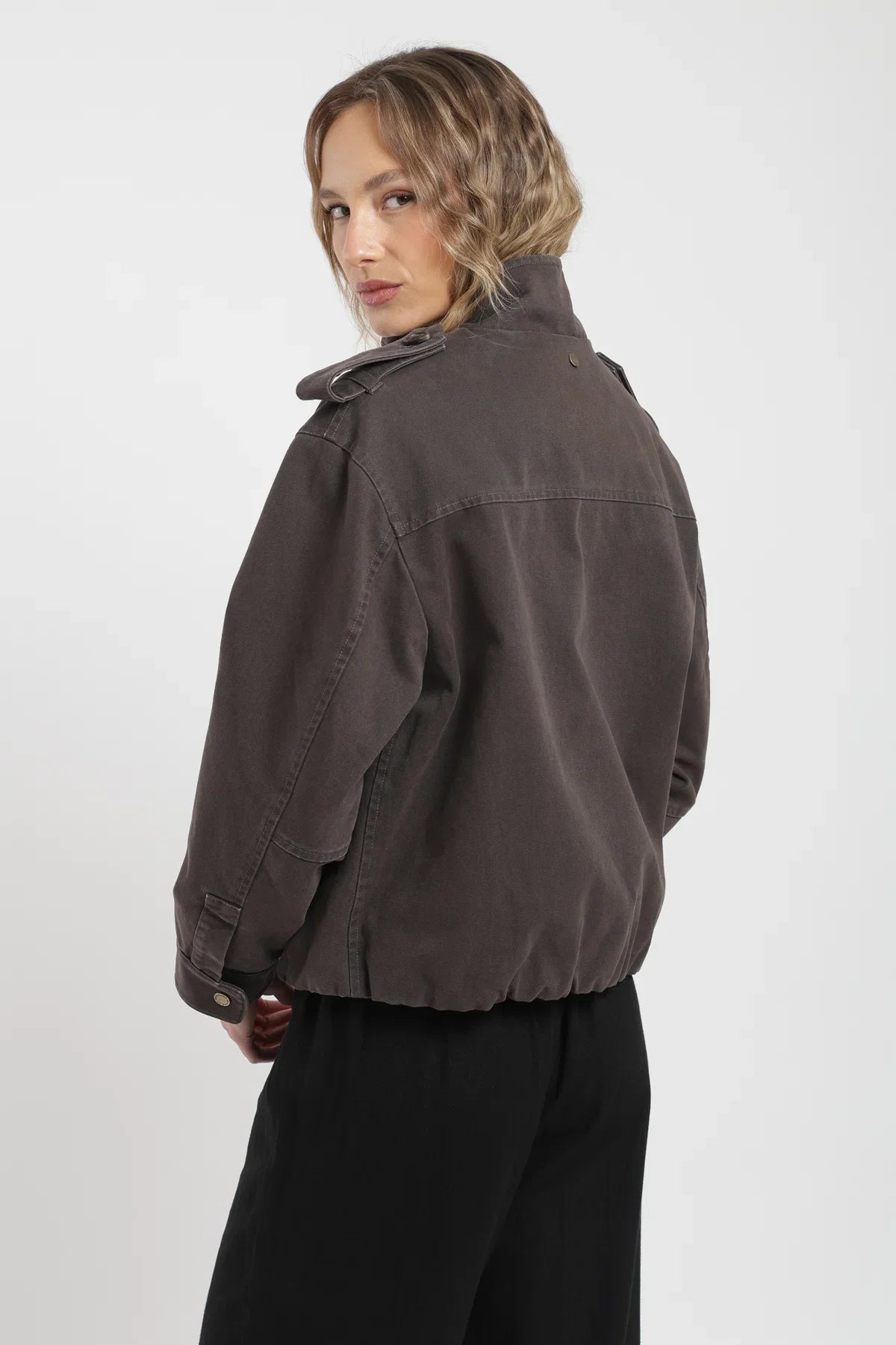 Chaqueta mujer Bomber café Froens