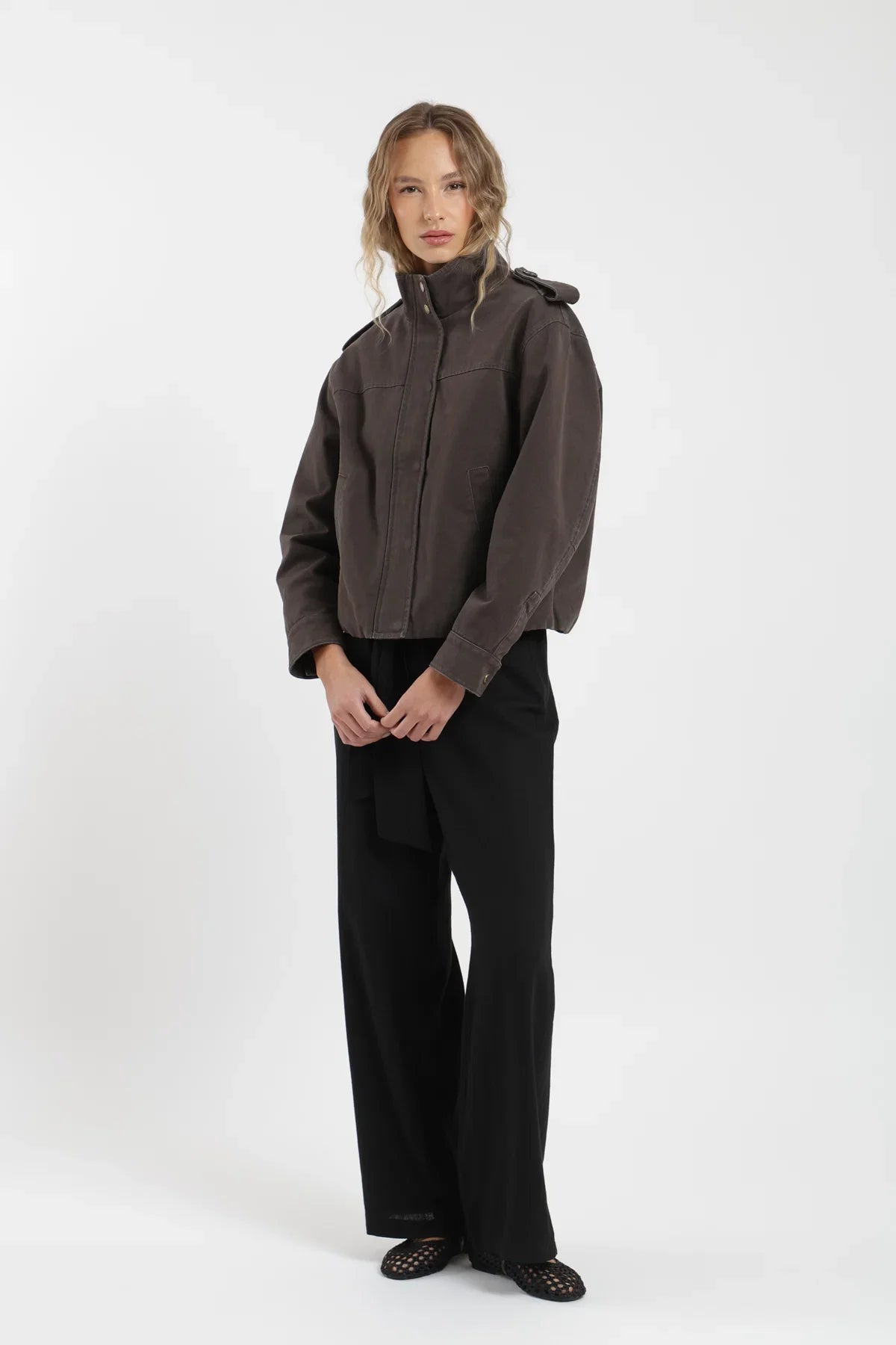 Chaqueta mujer Bomber café Froens