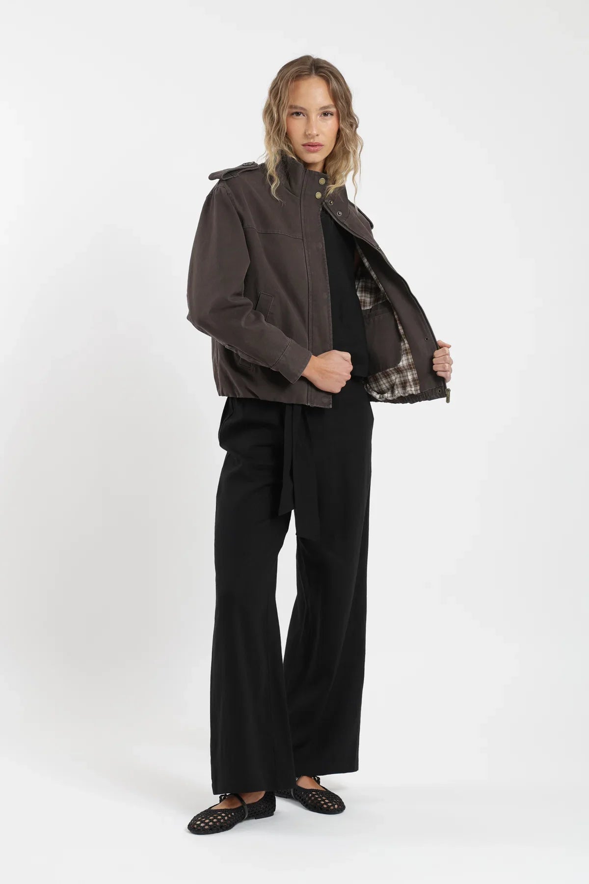 Chaqueta mujer Bomber café Froens