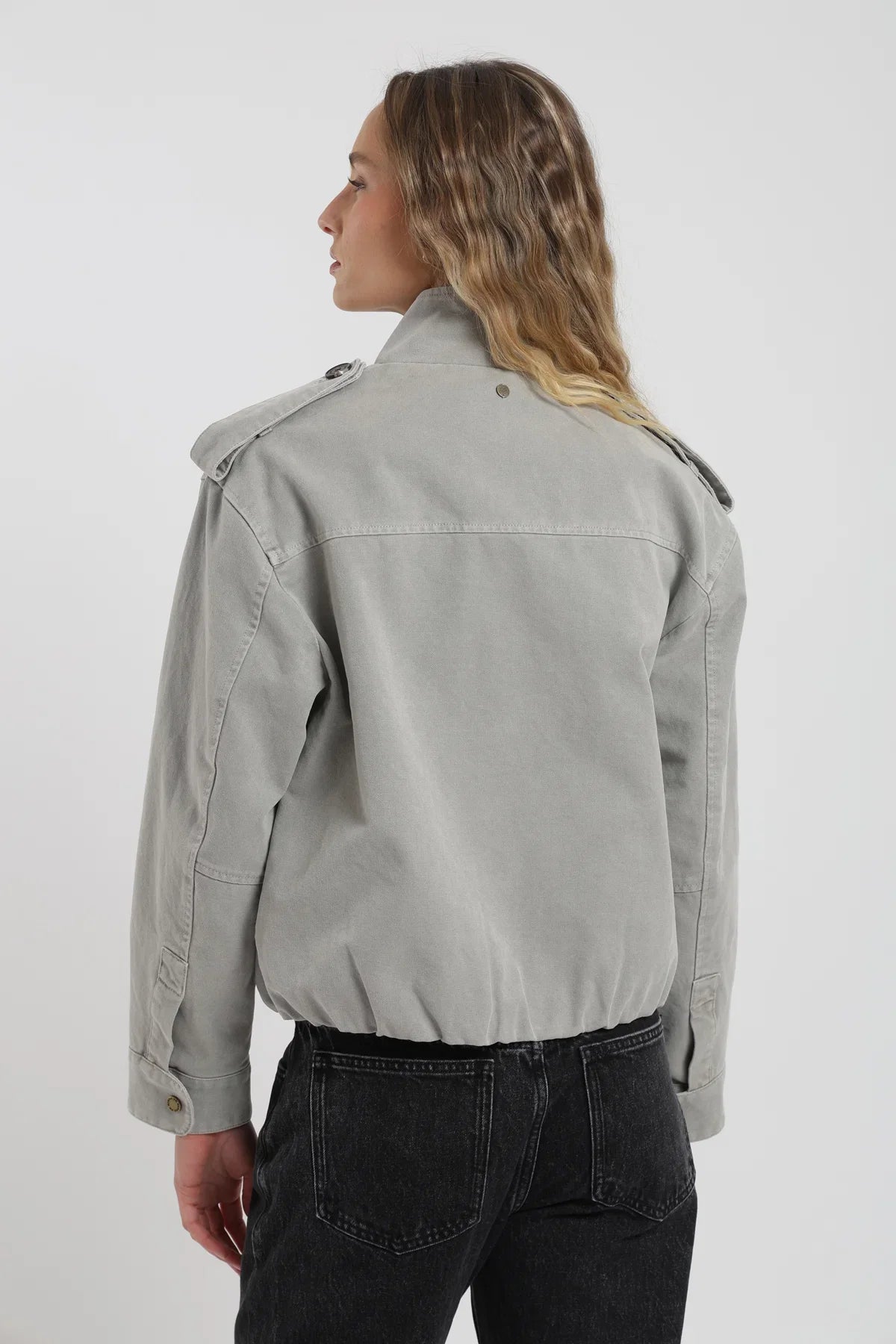 Chaqueta mujer Bomber gris Froens