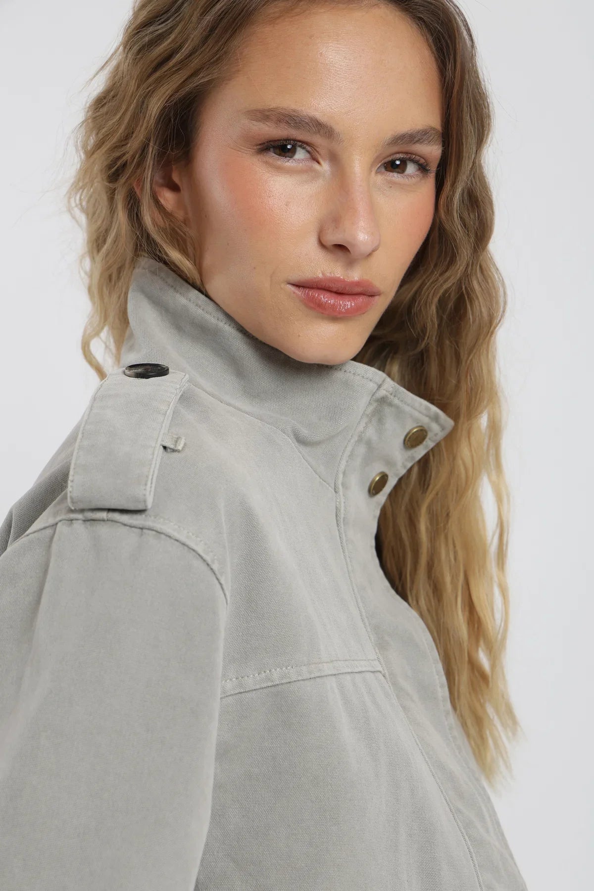 Chaqueta mujer Bomber gris Froens