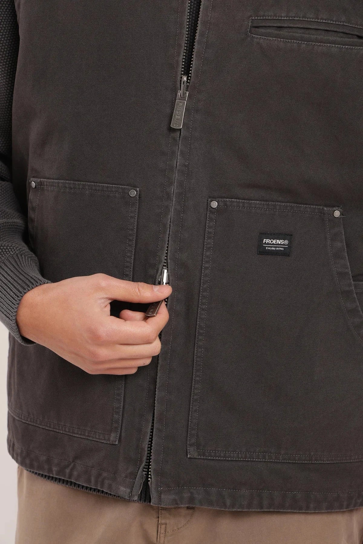 Chaqueta hombre Forest grafito Froens