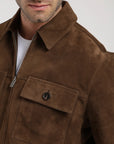 Chaqueta hombre Gamuza café - Frøens
