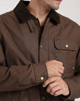 Chaqueta hombre Cali wax café
