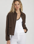 Chaqueta mujer lirio café Froens