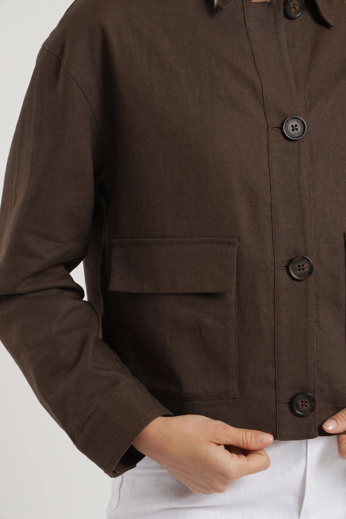 Chaqueta mujer lirio café Froens