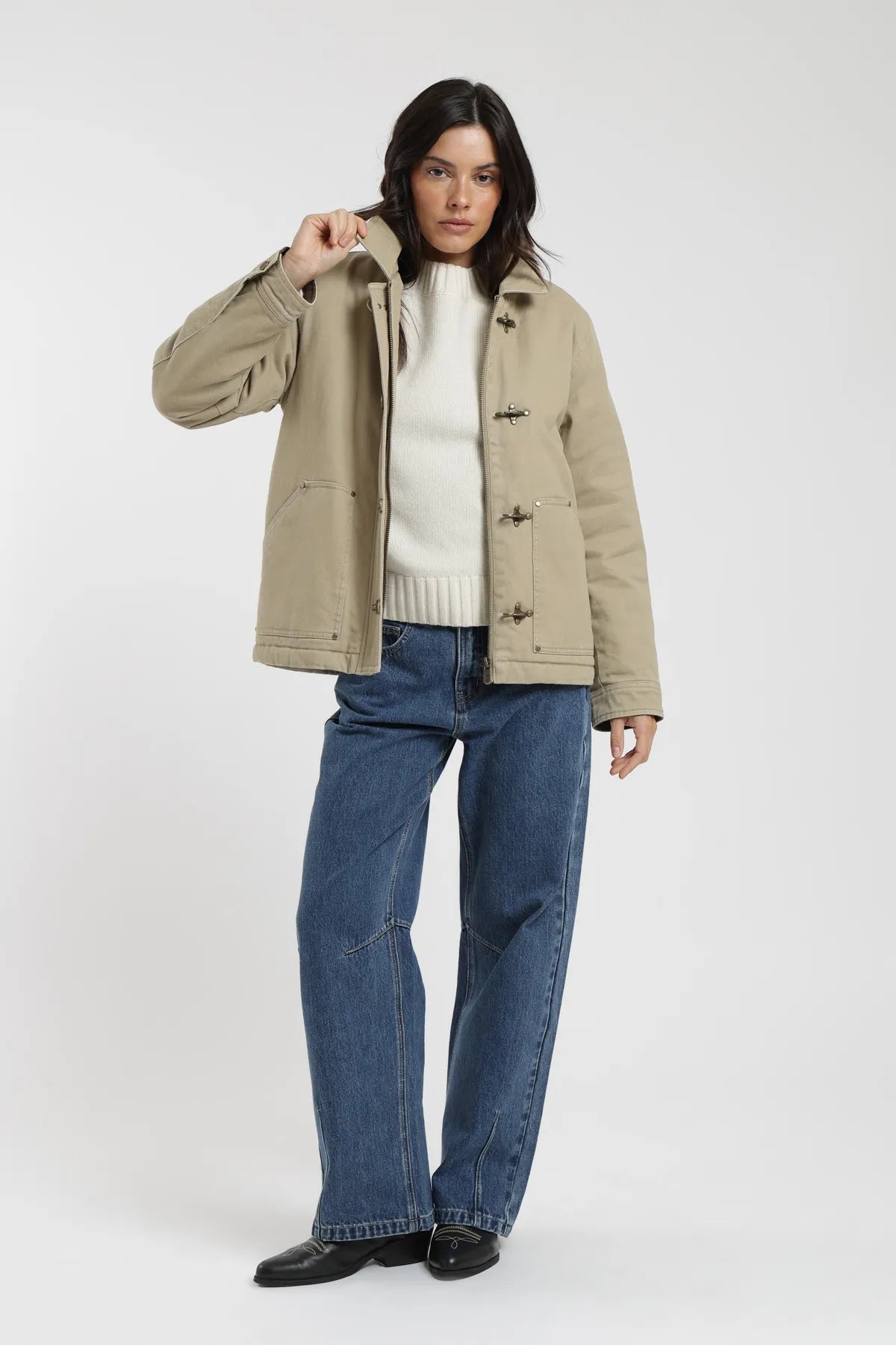 Chaqueta mujer Country camel