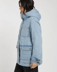 Chaqueta mujer Niebla azul - Algodón orgánico - Frøens