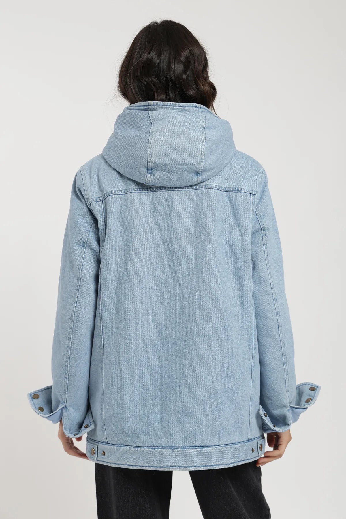 Chaqueta mujer Niebla azul - Algodón orgánico - Frøens