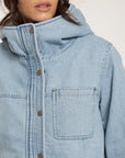 Chaqueta mujer Niebla azul - Algodón orgánico - Frøens
