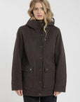 Chaqueta mujer Niebla café