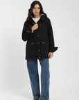 Chaqueta mujer Niebla negro - Algodón orgánico - Frøens