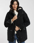 Chaqueta mujer Niebla negro - Algodón orgánico - Frøens