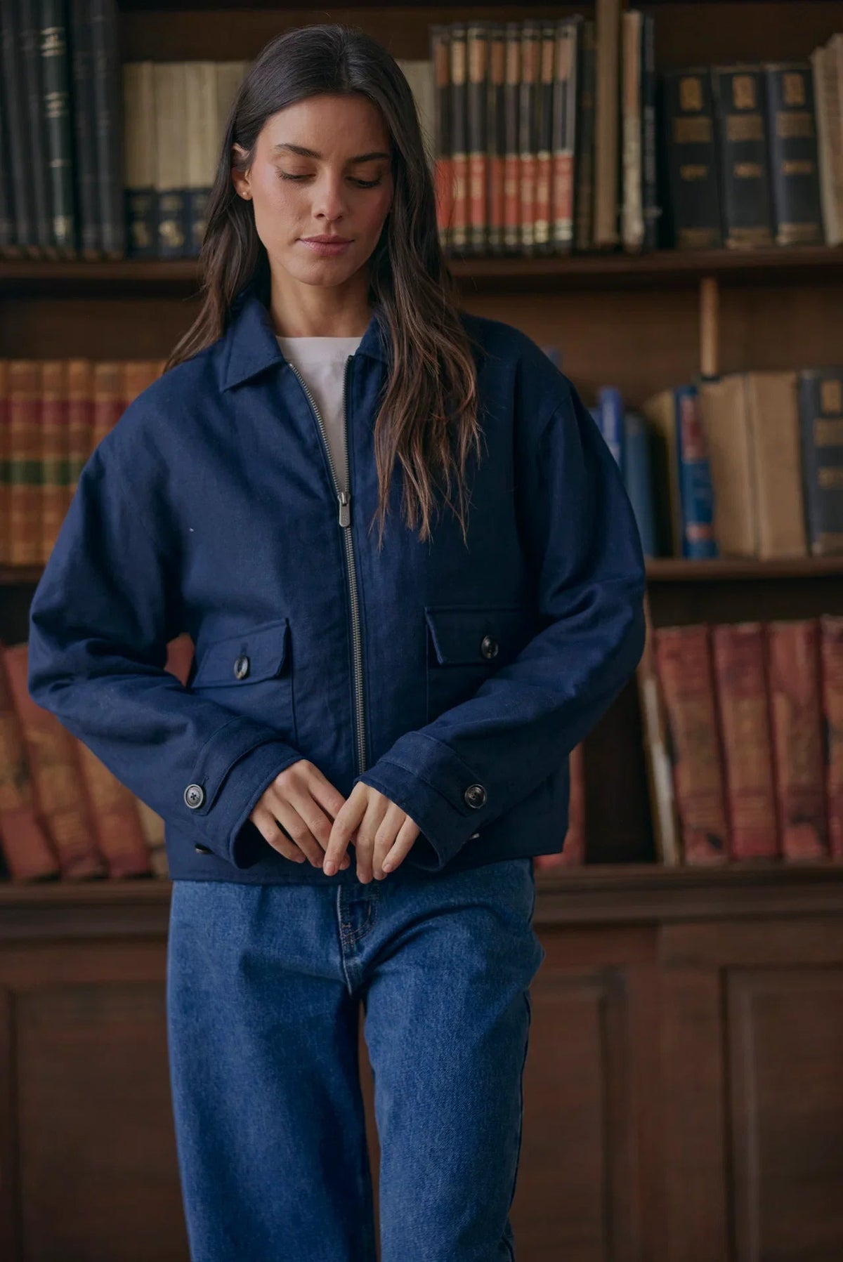 Chaqueta mujer orquidea azul - Froens
