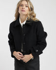 Chaqueta lana mujer Vera negro - Lana