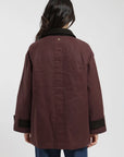 Chaqueta mujer Wax burdeo