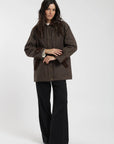 Chaqueta mujer Wax café