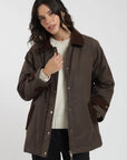 Chaqueta mujer Wax café