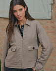Chaqueta mujer Orquidea moca