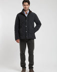 Label - Chaqueta hombre Quilted negro